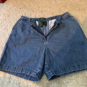 Ralph Lauren denim pleated shorts